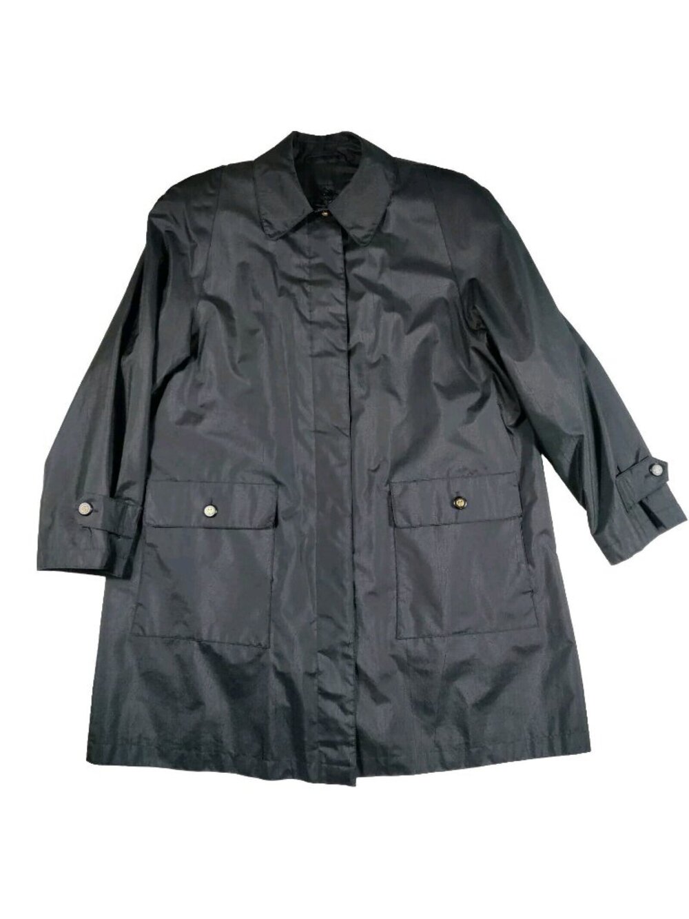 Vintage Fleet Street Women's 14P Jacket Medium Long Rain Coat Removable Lining